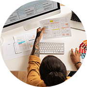 UI UX design and development services illustration