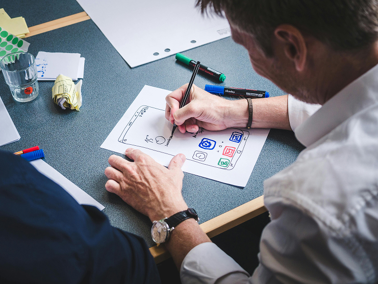 Professional UI UX design mockup for mobile application