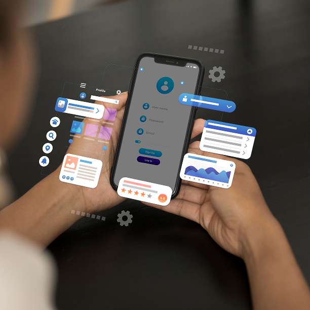Mobile application development process and design