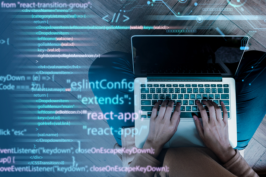 Custom web application development interface